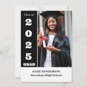 Foto van Elegant Modern Afstuderen Kaart (Voorkant)