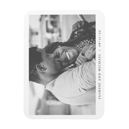 Foto van Elegant Modern Wedding Magneet (Verticaal)