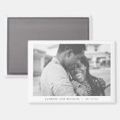 Foto van Elegant Modern Wedding Magneet (Voorkant / Achterkant)