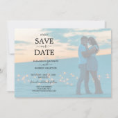 Foto van Elegant Modern Wedding Save The Date (Achterkant)