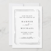 Foto van Elegant & Modern Wedding Save The Date (Achterkant)