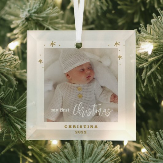 Foto van Elegant My First Kerstbaby Glas Ornament (Insitu)