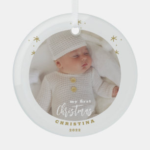 Foto van Elegant My First Kerstbaby Glas Ornament