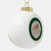 Foto van Elegant My First Kerstbaby Keramische Bal Ornament (Links)