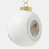 Foto van Elegant My First Kerstbaby Keramische Bal Ornament (Links)