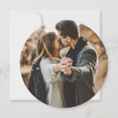 Foto van Elegant Navy Blue en Gold Wedding Save The Date (Achterkant)