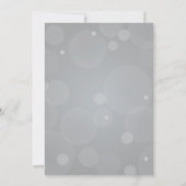 Foto van Elegant Platinum Gray Wedding Save The Date (Achterkant)