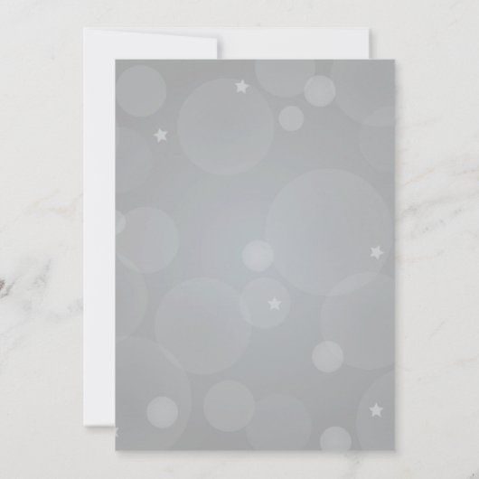 Foto van Elegant Platinum Gray Wedding Save The Date (Achterkant)
