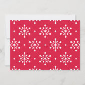 Foto van Elegant Red Merry-kerstscript Feestdagenkaart (Achterkant)