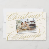 Foto van Elegant Religieuze kerstcadeautjes Feestdagenkaart (Voorkant)