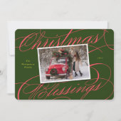 Foto van Elegant Religieuze kerstcadeautjes Feestdagenkaart (Voorkant)