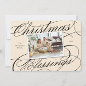 Foto van Elegant Religieuze kerstcadeautjes Feestdagenkaart (Voorkant)