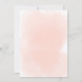 foto van elegant roze meisje aankondiging (Achterkant)