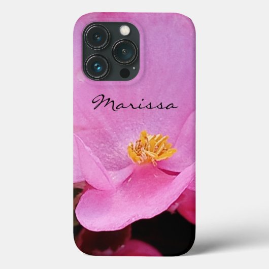 Foto van Elegant Roze Naam Case-Mate iPhone Case (Achterkant)