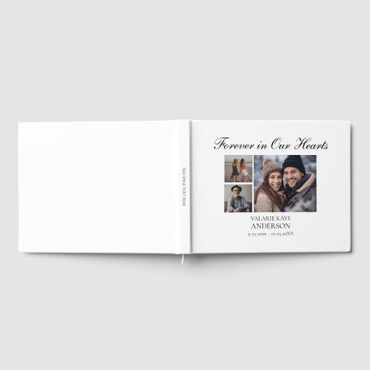 Foto van Elegant Script Forever in ons hart Gastenboek (Volledig)