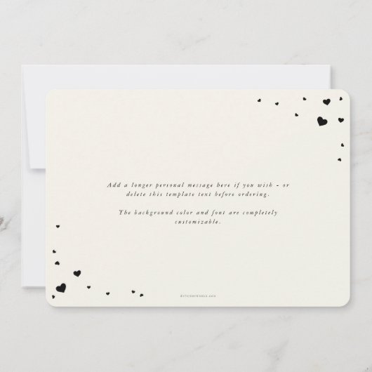 Foto van Elegant Script Galentine Day Flat Feestdagenkaart (Achterkant)