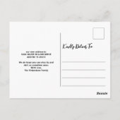 Foto van Elegant Script Modern Moving Announding Briefkaart (Achterkant)