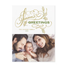 Foto van Elegant Season's Greetings Flourish Famil