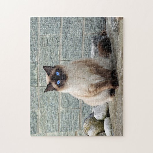 Foto van Elegant Siamese Cat Legpuzzel (Verticaal)