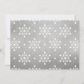 Foto van Elegant Silver Merry-kerstscript Feestdagenkaart (Achterkant)