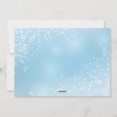 Foto van Elegant Sky Blue Kerstmis Feestdagenkaart (Achterkant)