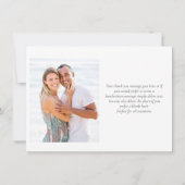 Foto van Elegant Soft Leaves Greenery Bedankkaart (Achterkant)