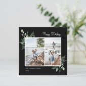 Foto van Elegant Waterverf Botanical Greenery Feestdagenkaart (Staand voorkant)