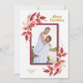 Foto van Elegant Waterverf kerstgroen Feestdagenkaart (Voorkant)