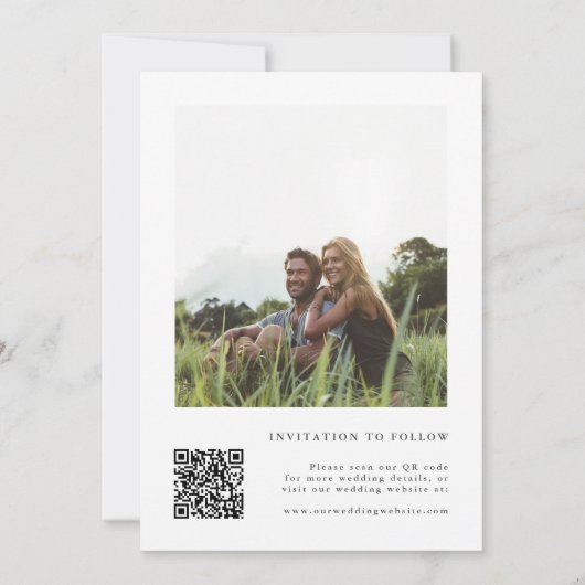 Foto van Elegant Waterverf Wildflower Wedding Save The Date (Achterkant)