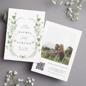 Foto van Elegant Waterverf Wildflower Wedding Save The Date