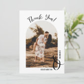 Foto van Elegant Wedding Bedankkaart (Staand voorkant)