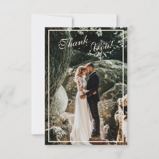 Foto van Elegant Wedding Bedankkaart (Voorkant)