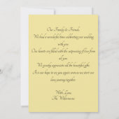 Foto van Elegant Wedding Guest Hartelijk dank Bedankkaart (Achterkant)