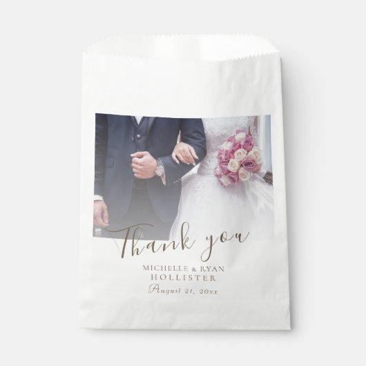 Foto van Elegant Wedding Hartelijk dank Bedankzakje (Voorkant)