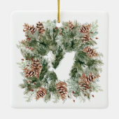 Foto van Elegant Wedding Keramisch Ornament (Achterkant)