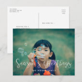 Foto van Elegant whimsical Sason's Greetings Briefkaart (Voorkant / Achterkant)