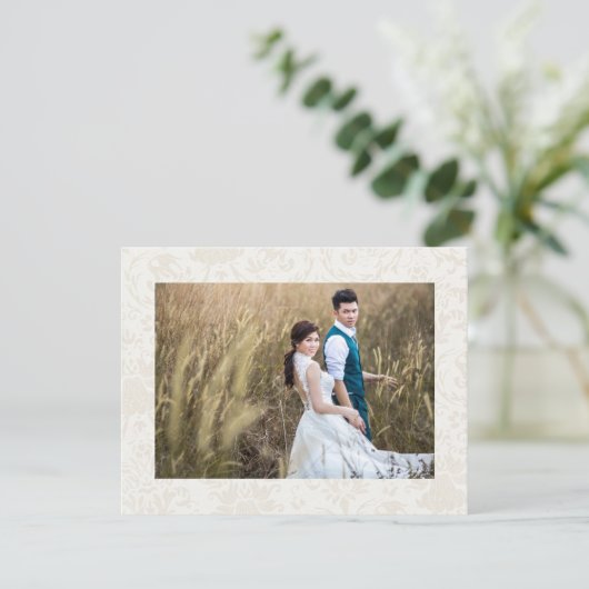 Foto van Elegant White Wedding Foto: Dubbelzijdig (Staand voorkant)