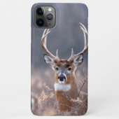 Foto van Elegant Whitetail Deer Winter Season iPhone Hoesje (Achterkant)