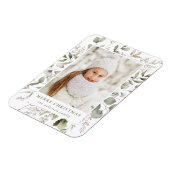 Foto van Elegant Winter Foliage en Snowberries Magneet (Linkerzijde)