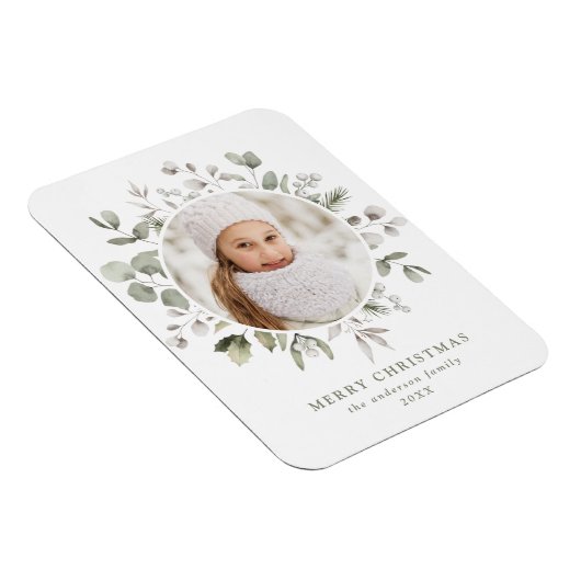 Foto van Elegant Winter Foliage en Snowberries Magneet (Rechterzijde)