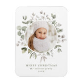 Foto van Elegant Winter Foliage en Snowberries Magneet (Verticaal)