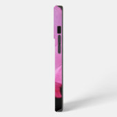 Foto van Elegante Roze Bloem Naam iPhone Hoesje (Linkerkant)