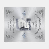 Foto van elk jaar Jubileum cadeautjes Fleece Deken (Voorkant (Horizontaal))