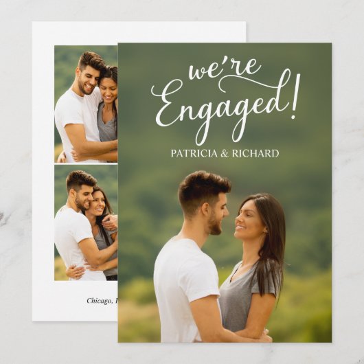Foto van Engaged Verloving Aankondiging (Voorkant / Achterkant)