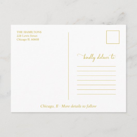 Foto van Engaged Verloving Briefkaart (Achterkant)