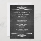 Foto van Engagement Party Monogram Crossed Arrows Kaart (Achterkant)