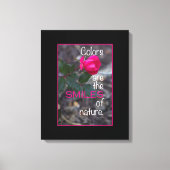 Foto van enkele draaiende roze roze roze roze canvas afdruk (Voorkant)
