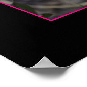 Foto van enkele draaiende roze roze roze roze poster (Hoek)