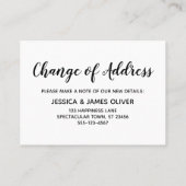 Foto van enorme oude vogelhuis "We hebben verplaat Visitekaartje (Achterkant)