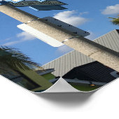 Foto van Estero Blvd Fort Myers Beach Street Poster (Hoek)